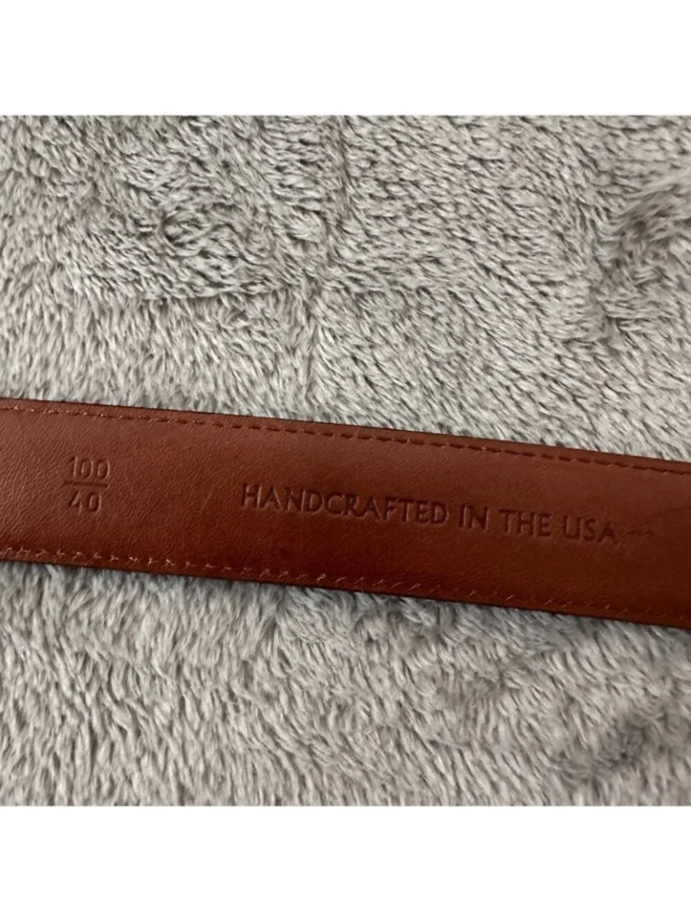 John W Nordstrom Black Textured Leather Belt Silver Buckle Mens 100/40 40